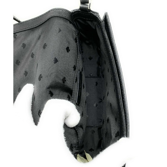 Kate Spade Reiley Flap Crossbody Bag Leather Black - Picture 7 of 8